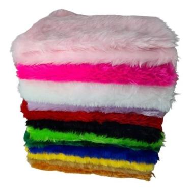 Imagem de Kit 10 Tapetes De Pelucia P/ Fundo Foto Pelo Baixo 30x30cm - Lynx prod