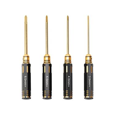 Imagem de Newzoll Conjunto de 4 chaves de fenda Phillips 3/4/5/6 mm RC Phillips kit de ferramentas de reparo pequeno para carros RC, quadricóptero, drone, helicóptero, avião, multirotores