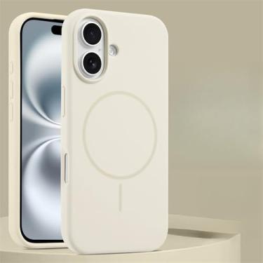 Imagem de Capa de silicone líquido para iPhone 16 15 14 13 12 Pro Max Plus Carregador magnético sem fio para capa traseira, 7, para iPhone 13