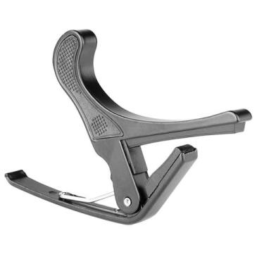 Imagem de Capotraste Para Violao E Guitarra Em Aluminio Preto Tamanho Grande CPG