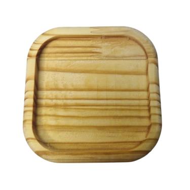 Imagem de Bandeja de Madeira Quadrada Presente e Decoração