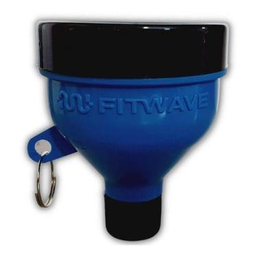 Imagem de Chaveiro Funil Porta dose de Whey (50g) Fitwave, Azul