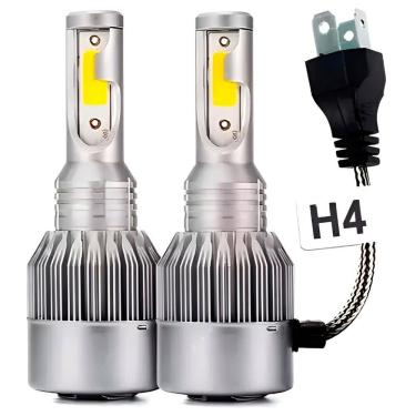 Imagem de Par de Lâmpadas Automotivas Farol Alto Baixo Full LED H4