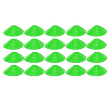 Imagem de 20x Chapéu Chines Cone 19cm Mini Treino Esporte Funcional VERDE - 365 