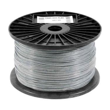 Imagem de CABO DE AÇO VONDER PLASTIFICADO GALVA. 6X7 10M 3,97mm 5/33