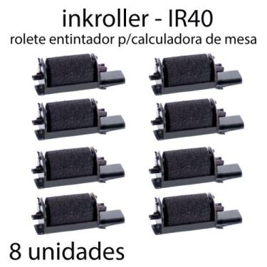 Imagem de Rolete refil para calculadora de mesa modelo ir40 08 unidades - INKROL