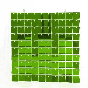 Imagem de Painel Lantejoula Magico Festas Eventos Shimmer Wall Verde - Open Star