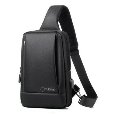 Imagem de Mini Mochila Transversal Pochete Masculina Pequena Impermeável Resiste