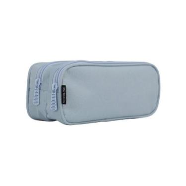 Imagem de Estojo duplo para lápis feminino - e-002 - azul - Thigoline, Azul