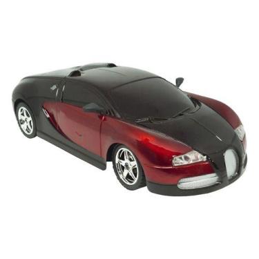 Imagem de Carrinho De Controle Remoto 1:18 Importway C/ Luzes Vermelho, Carrinho