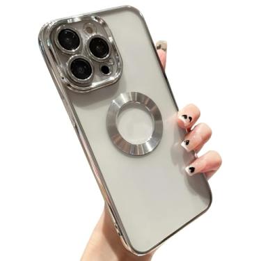 Imagem de Capa Case Anti-Impacto Transparente de Silicone Luxo Premium Para iPhone 14 Pro Max (Prata)