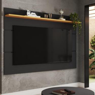 Imagem de Painel para TV Até 70 Polegadas Bristol 1 Prateleira Black/Freijo - Pa