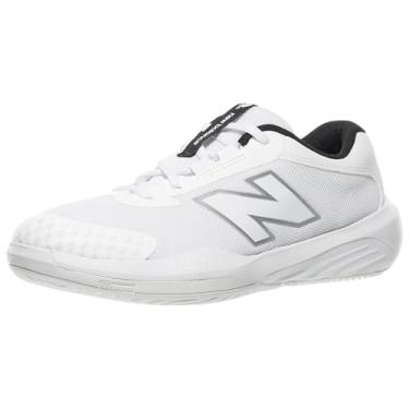 Imagem de New Balance Tênis unissex infantil 996 V6, Branco/preto, 2 Little Kid