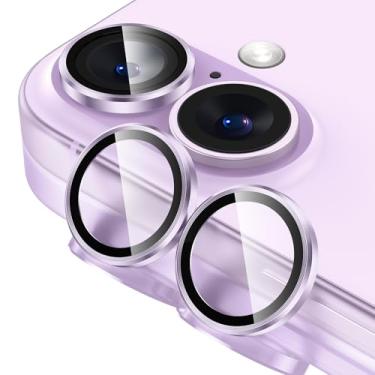 Imagem de Tensea Protetor de tela para câmera de iPhone, vidro temperado 9H, transparente, anel individual de metal para iPhone 6,3 polegadas