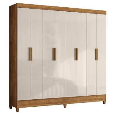 Imagem de Guarda Roupa Casal Marajó 8 Portas Freijó-off White - Moval Freijó-off White