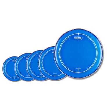 Imagem de Kit Pele Bateria Wu2 8 10 12 14 20 Azul Hidráulica Williams