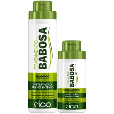 Imagem de Kit Eico Babosa Shampoo 800ml + Condicionador 450ml
