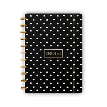 Imagem de Caderno de Disco Flex A4 Coração Preto com 80 folhas abyara graf (tipo caderno inteligente)