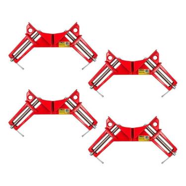 Imagem de 10X Kit 4 Unid Grampo Sargento Angular 90 Graus Cantoneira