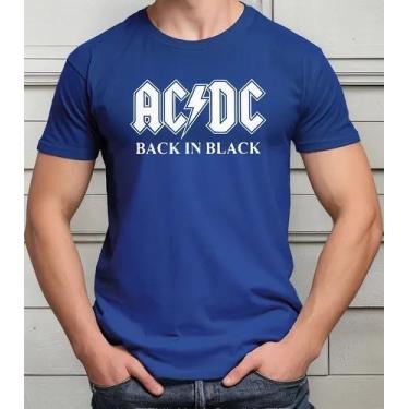 Imagem de Camisa Camiseta Adulto Masculina Feminina Algodão Banda de Rock AC DC 