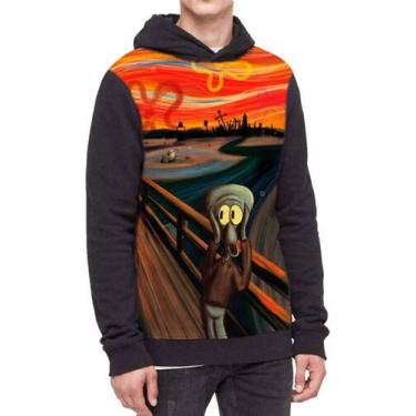 Imagem de Moletom Com Capuz Bob Esponja Ref:532 - smoke, Preto, M