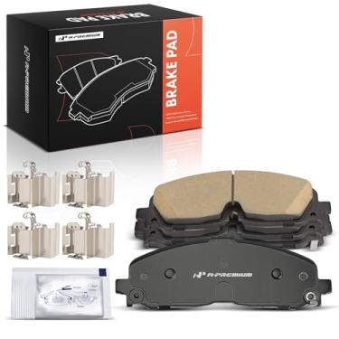 Imagem de A-Premium Conjunto de pastilhas de freio a disco de cerâmica frontal compatível com modelos Chevrolet, GMC, Buick, Cadillac, Acura e Honda - Traverse Limited, Colorado, Blazer EV, Acadia, Canyon