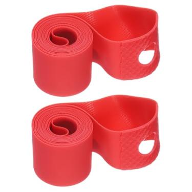 Imagem de 2pcs Bicycle Rim Strip 14" x 20mm PVC Bike Tire Liner Bicycle Wheel Rim Tape Inner Tube Tape Anti-Scratched Guard Cushion Pad Protector for Road MTB Mountain Bike