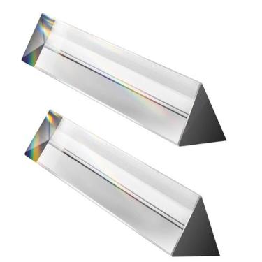 Imagem de Vidro óptico de cristal Triangle Prism Young4us 150 mm (conjunto de 2)