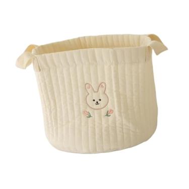 Imagem de Esquirla Cesto Organizador de Fraldas para Bebês, Portátil E Versátil, Ideal para Trocador de Fraldas, Camping E Uso Interno, Coelho Grande, Tamanho real