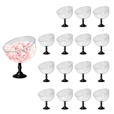 Imagem de 16 Baleiros 1,5l Taça Premium Bomboniere Acrílico Elegante (PRETO)