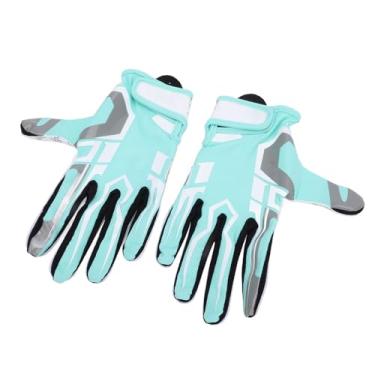 Imagem de aqxreight Luvas Profissionais de Futebol para Aperto Aprimorado - Luvas Esportivas de Silicone Não Deslizantes Ideais para o Beisebol e o Futebol Americano (S)