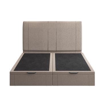 Imagem de Cama Flutuante Baú Space Queen Linho - Skybox Cor Marrom