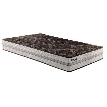Imagem de Colchão Solteiro Espuma D33 Pasquale Plus Euro Pillow Black (78x188x25) - Paropas