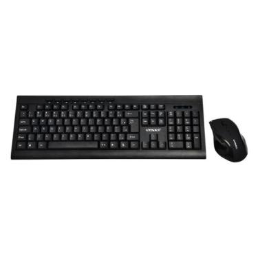 Imagem de Teclado Kit + Mouse Sem Fio Satellite AK-726G - Preto (Portugues)