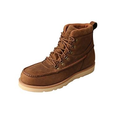 Imagem de Bota masculina de liga de dedo anabela da Twisted X, Distressed Saddle, 9 Wide
