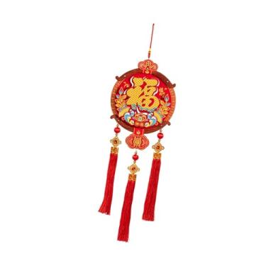 Imagem de Baoblaze Enfeite de Ano Chinês para Pendurar, Decoração para o Festival da Primavera, Placa Decorativa com Borlas para Entrada, Janela ou Sala de Jantar, Style a
