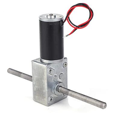 Imagem de Ymiko Motor de Engrenagem Helicoidal de Eixo Duplo, Rosca Direita Dupla M8, Redutor de Velocidade de Alto Torque (Taxa de redução 50)