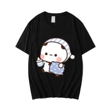 Imagem de Camiseta Kawaii Para Casal BuBu Panda DuDu Bear Gráfica Feminina Com M