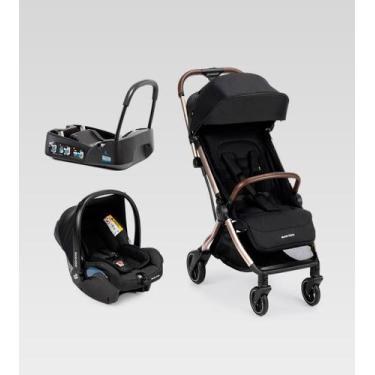 Imagem de Carrinho Travel System Eva³ Trio Maxi Cosi, Essential Black Champagne