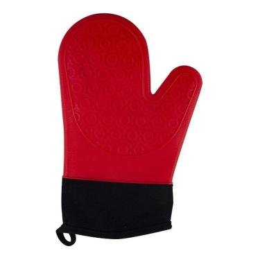 Imagem de 2X Luva Silicone Forno Cozinha Churrasco Térmica Forrada Cor