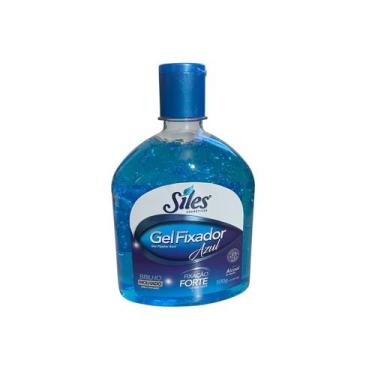 Imagem de Gel Fixador Azul Brilho Molhado 500g - Siles
