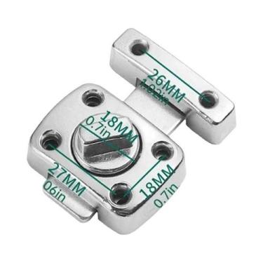 Imagem de Fechadura Rotativa Para Porta De Banheiro, Trava De Porta Deslizante, 