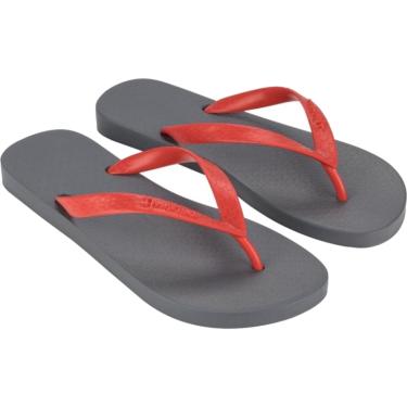 Imagem de Chinelo Dedo Casual Cinza e Vermelho Ipanema Nº 37/38