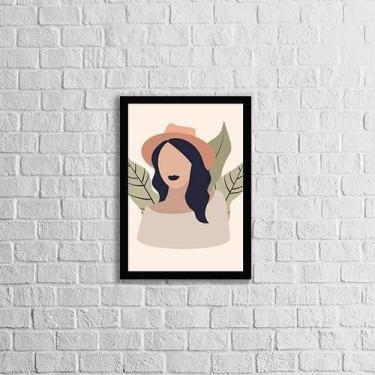 Imagem de Quadro Abstrato Figurativo Mulher 24X18Cm - Quadros On-Line