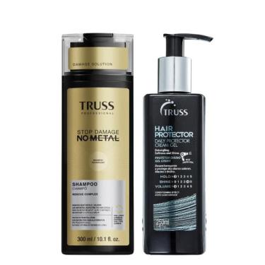 Imagem de Truss Stop No Metal Kit Shampoo e Hair Protector Leave-in 250ml