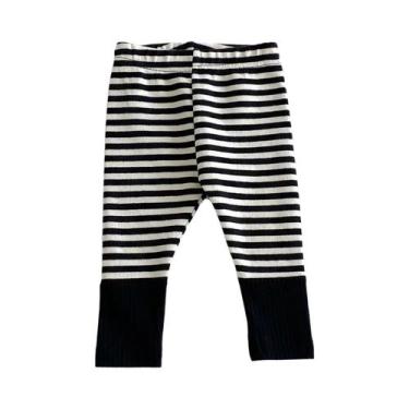Imagem de Leggings Listradas Em Cores Candy Para Bebês Meninos E Meninas Moda De