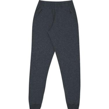 Imagem de Calça Moletom Juvenil Menino Pulla Bulla Ref. 49865, Mescla preto, 12