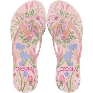 Imagem de Chinelo De Dedo Grendha Amor Em Flor Feminino, Rosa, Claro, 38