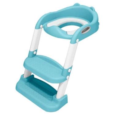 Imagem de Assento Sanitário Infantil Com Escada Azul - Kloof