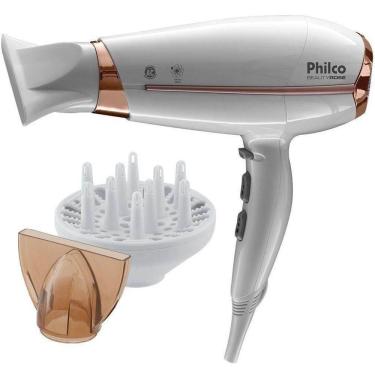 Imagem de Secador de Cabelo Philco Rose 220V Tourmaline 2 Velocidades Jato Frio Bocal Difusor e C...